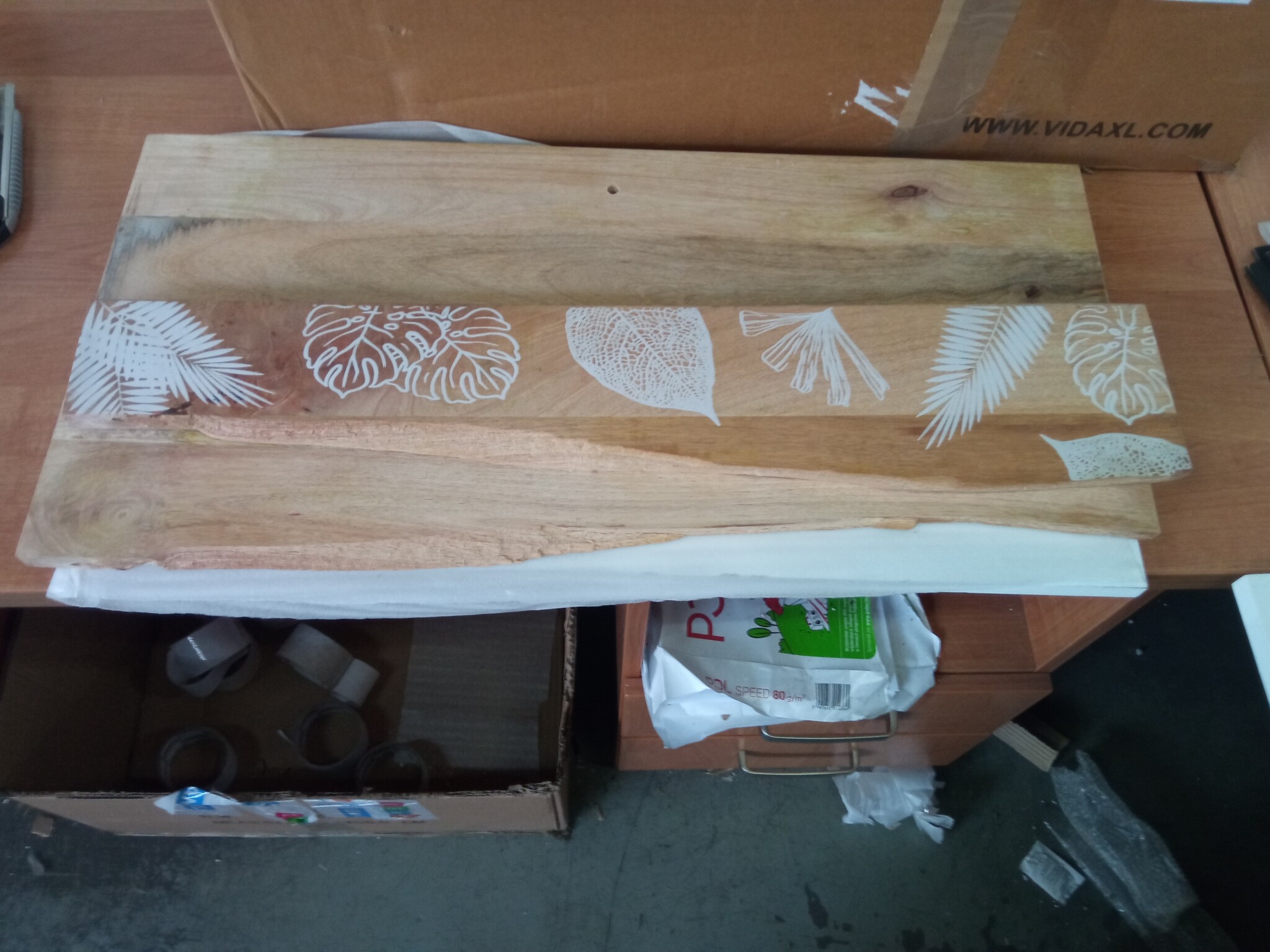 vidaXL Dressoir Massief Mangohout - 40x33,5x75 cm | 60% Korting