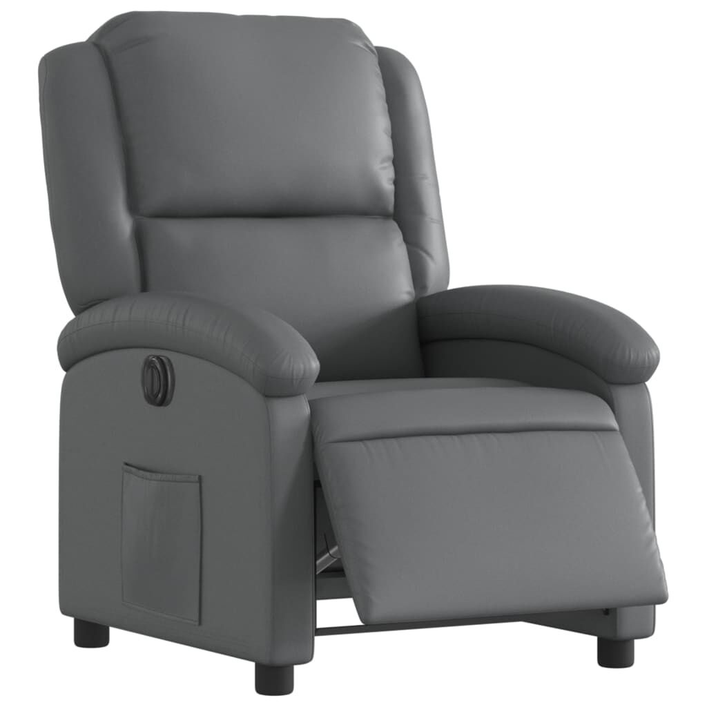 vidaXL Fauteuil Kunstleer Grijs - 30% Korting!