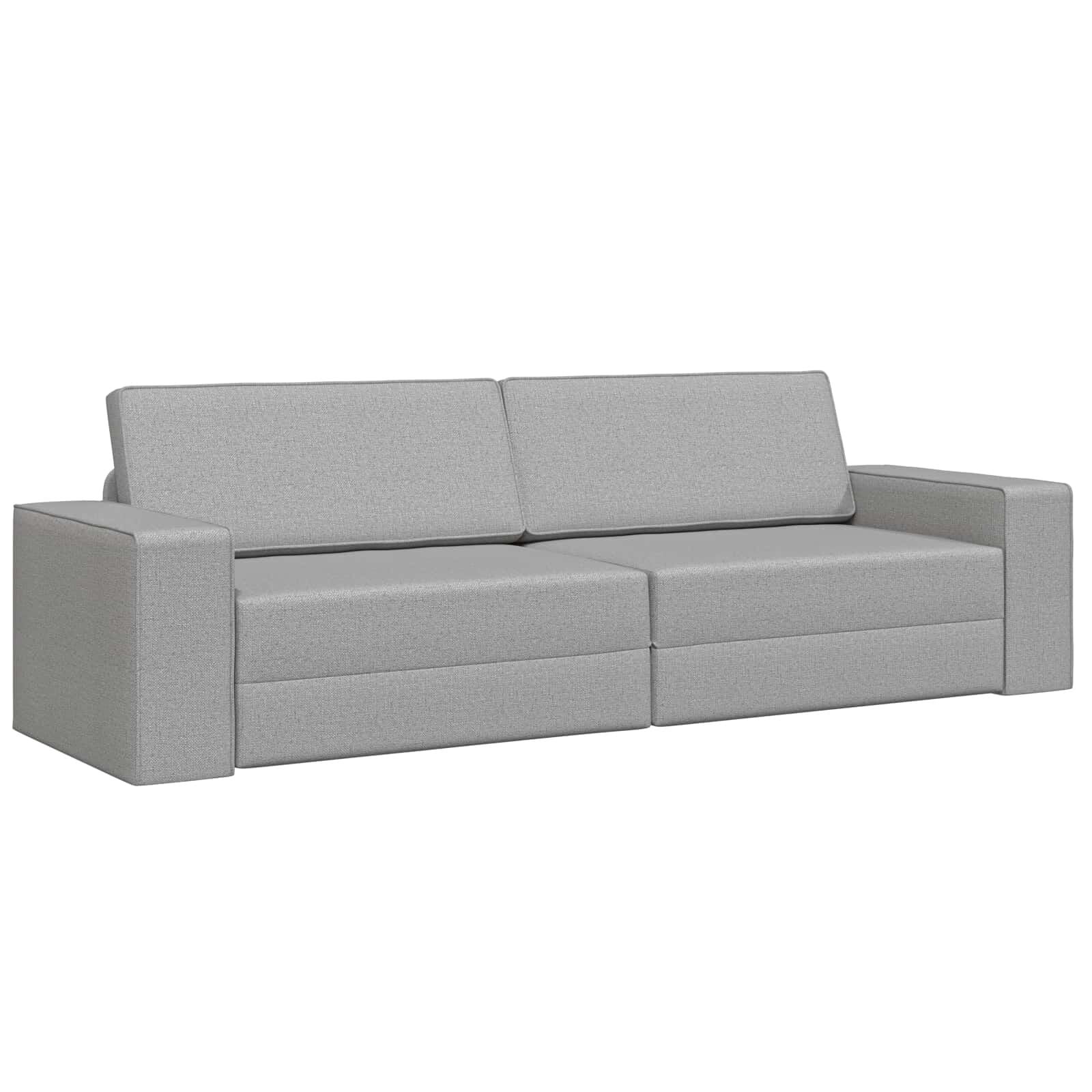 vidaXL Vloersofa Bed Wolken grijs - 60% Korting