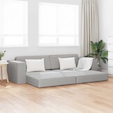 vidaXL Vloersofa Bed Wolken grijs - 60% Korting