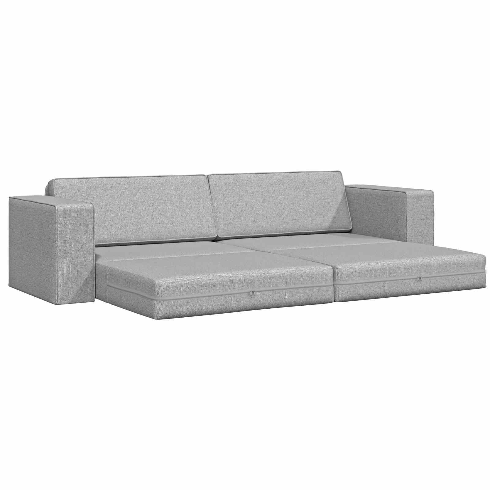 vidaXL Vloersofa Bed Wolken grijs - 60% Korting