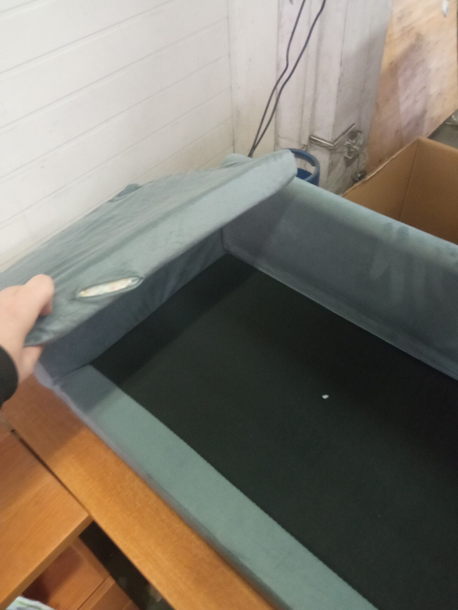 vidaXL Hondenmand 100x54x33cm Fluweel Donkergrijs | Nu 60% Korting!