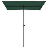 vidaXL Parasol Groen - 65% Korting! Aluminium Paal 180x110 cm