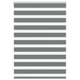 vidaXL Zebra Rolgordijn Donkergrijs 115x150 cm - 41% Korting!