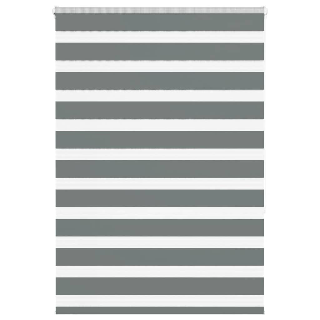 vidaXL Zebra Rolgordijn Donkergrijs 115x150 cm - 41% Korting!