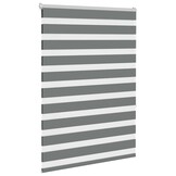 vidaXL Zebra Rolgordijn Donkergrijs 115x150 cm - 41% Korting!