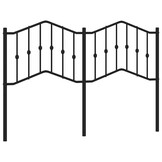 vidaXL Hoofdbord Metaal Zwart 135cm - 41% Korting!