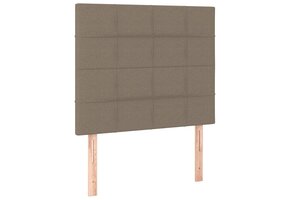 vidaXL Hoofdborden 2 st 90x5x78/88 cm Stof Taupe - 60% Korting!