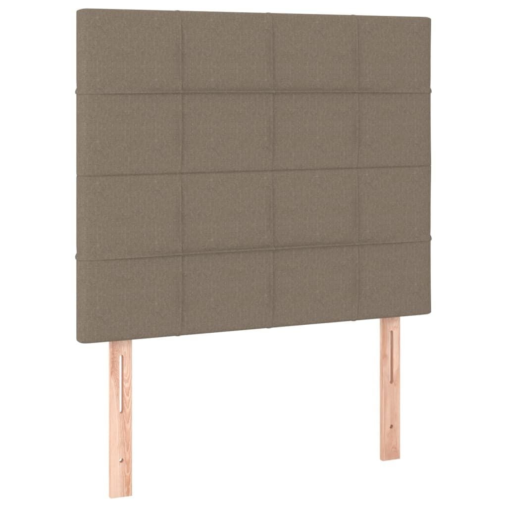 vidaXL Hoofdborden 2 st 90x5x78/88 cm Stof Taupe - 60% Korting!