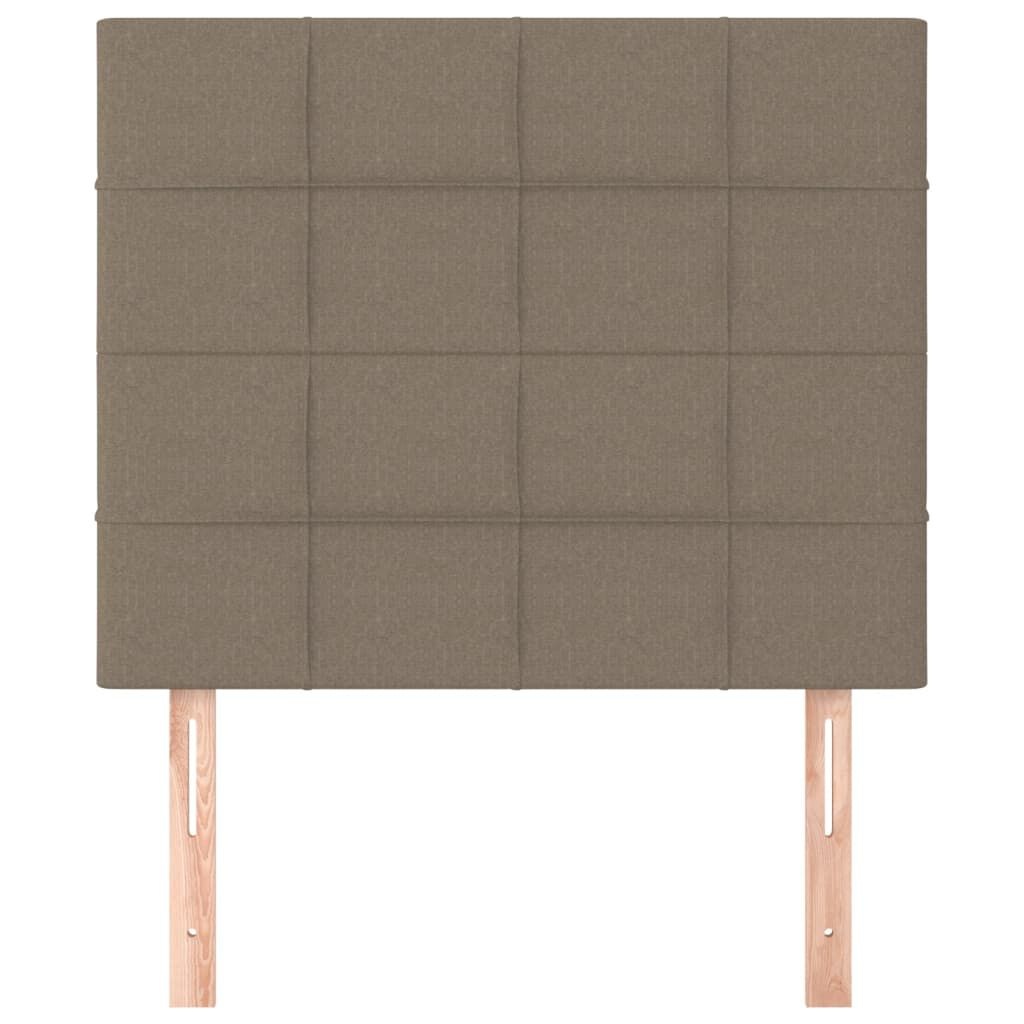 vidaXL Hoofdborden 2 st 90x5x78/88 cm Stof Taupe - 60% Korting!
