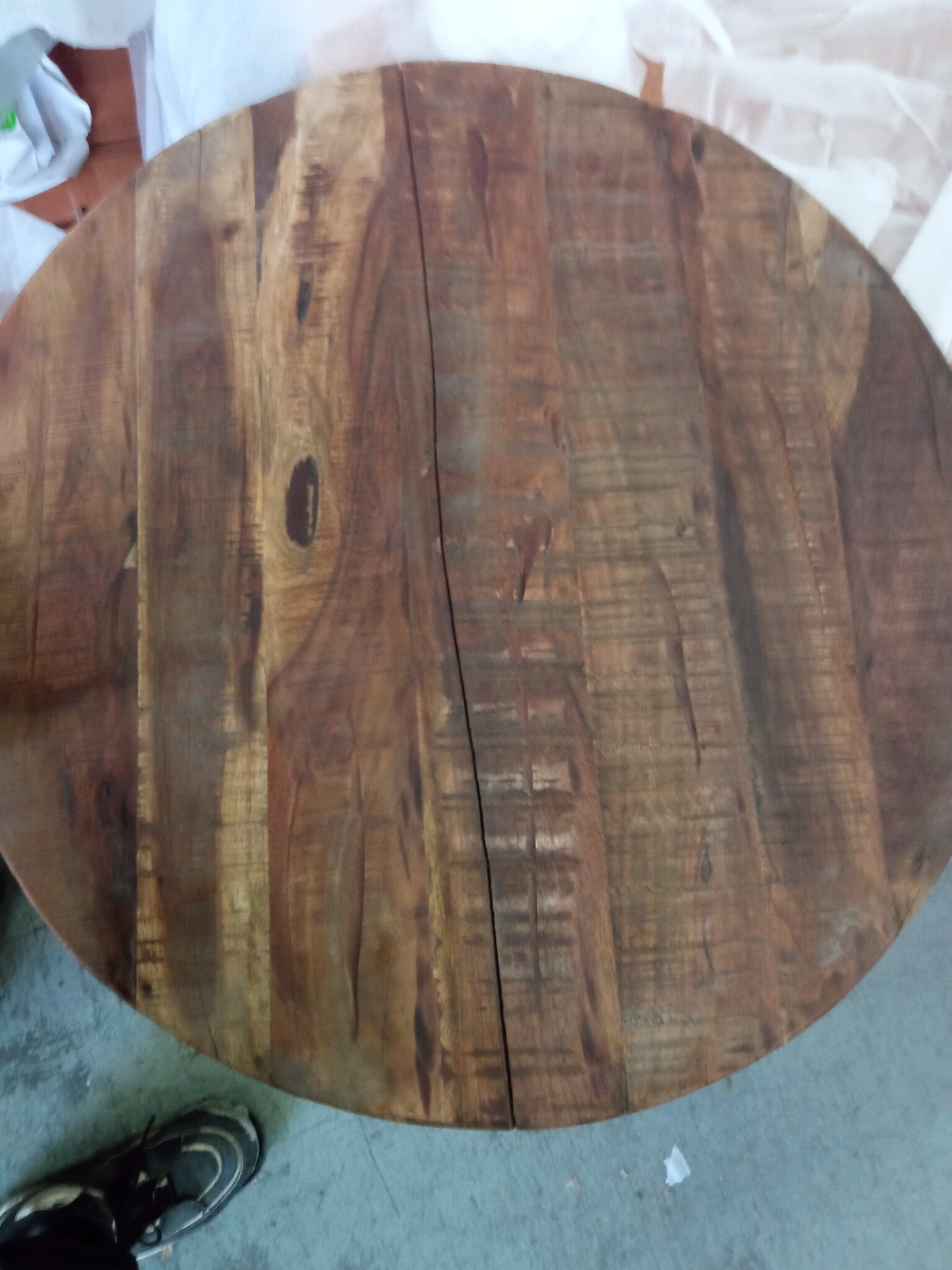 vidaXL Tafelblad Rond Gerecycled Hout - Nu 60% Korting!