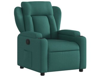 vidaXL Fauteuil verstelbaar stof donkergroen | 35% Korting