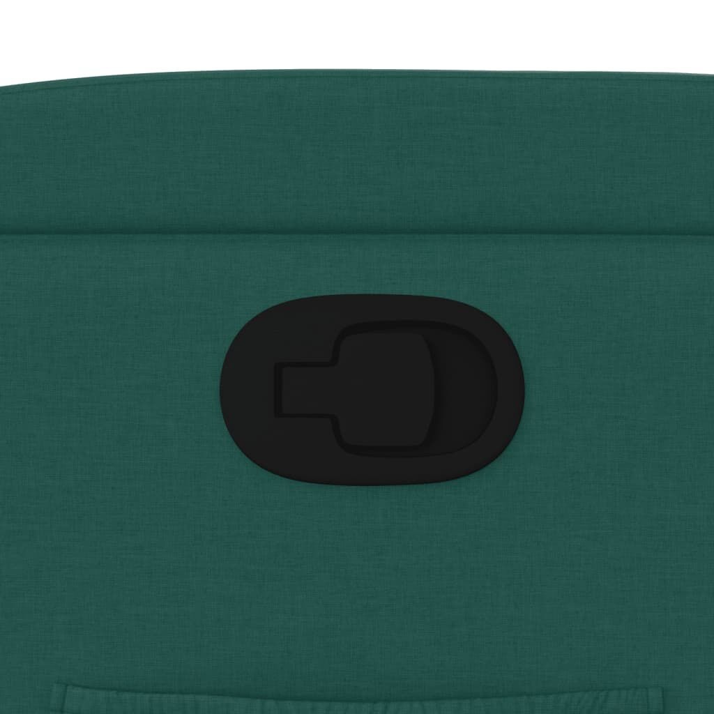 vidaXL Fauteuil verstelbaar stof donkergroen | 35% Korting