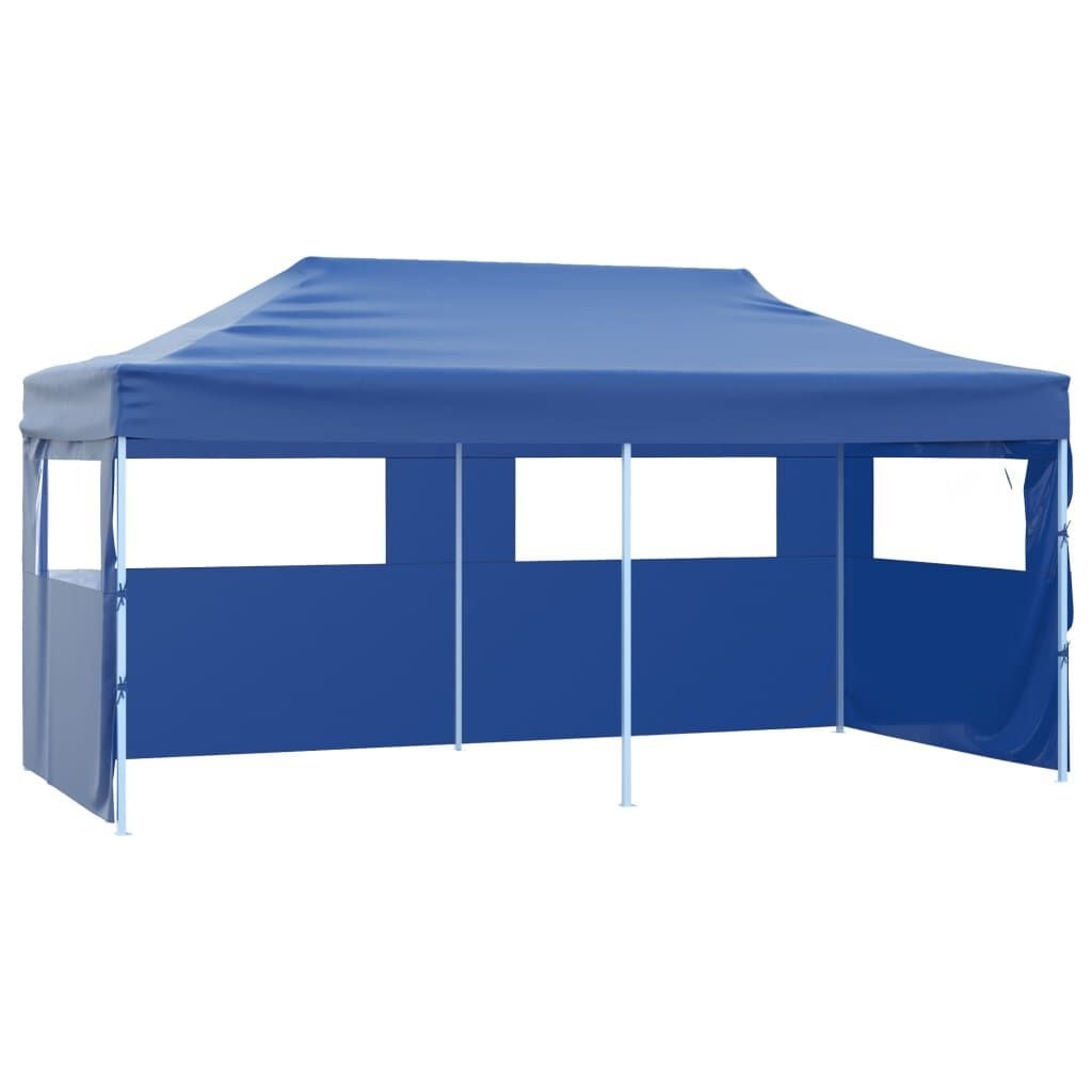 vidaXL Partytent Blauw 3x6m Inklapbaar - 60% Korting!