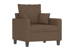 vidaXL Fauteuil 60cm stof bruin - Nu 60% Korting!