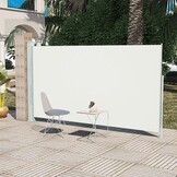 vidaXL Tuinscherm Uittrekbaar 160x300cm Crème - 35% Korting!