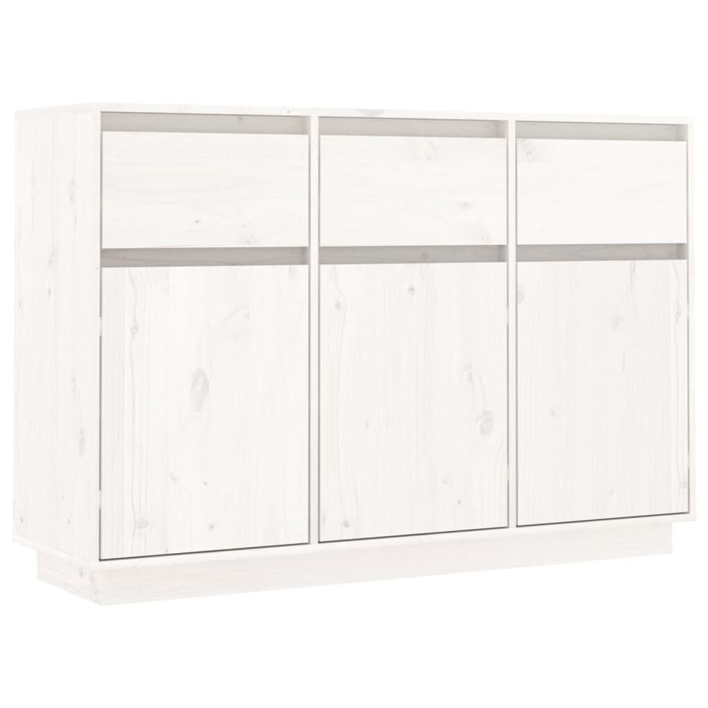 vidaXL Dressoir Grenenhout Wit 110x34x75 cm - 60% Korting!