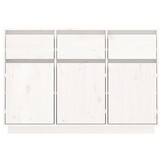 vidaXL Dressoir Grenenhout Wit 110x34x75 cm - 60% Korting!
