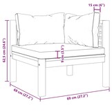 vidaXL Hoekbanken Acaciahout - 35% Korting