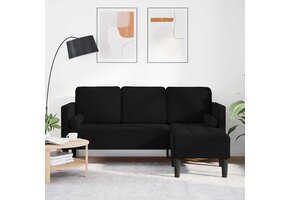 vidaXL Bankstel Zwart Fluweel - 55% Korting!