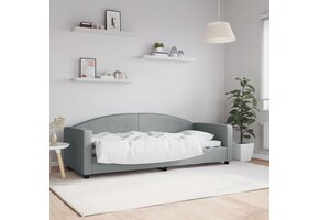 vidaXL Slaapbank 80x200 cm - Lichtgrijs - 35% Korting