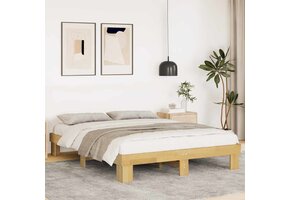 VidaXL Bedframe Massief Eiken 160x200 cm - 35% Korting