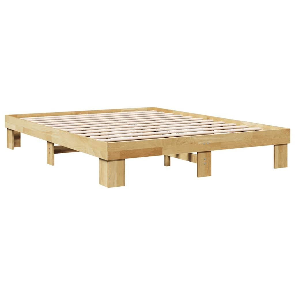 VidaXL Bedframe Massief Eiken 160x200 cm - 35% Korting