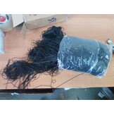 vidaXL Draadgordijnen Zwart 2 st. 140x250 cm - 60% Korting!