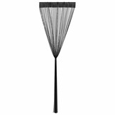 vidaXL Draadgordijnen Zwart 2 st. 140x250 cm - 60% Korting!