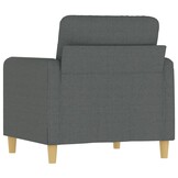vidaXL Fauteuil 60cm Stof Donkergrijs - 47% Korting!