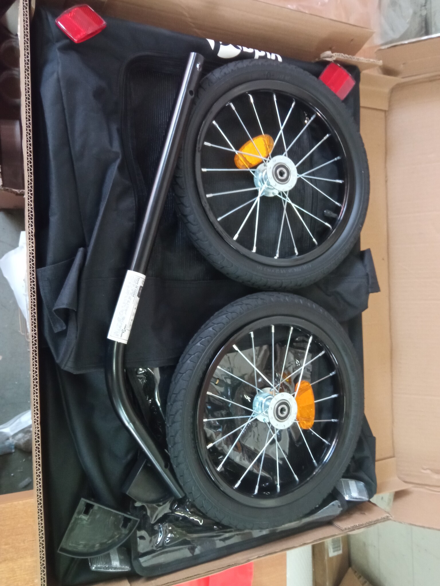 vidaXL Hondenfietstrailer - Zwart | 60% Korting