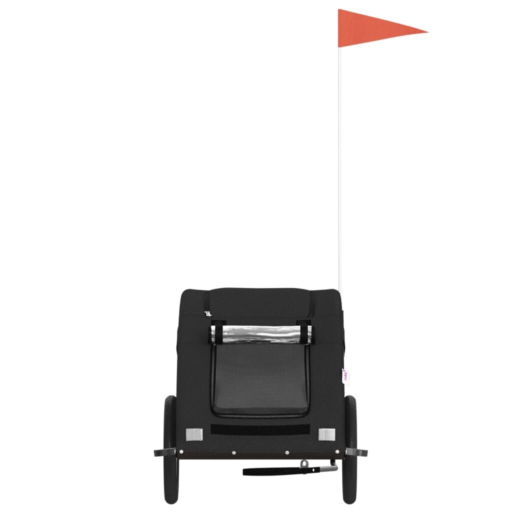 vidaXL Hondenfietstrailer - Zwart | 60% Korting