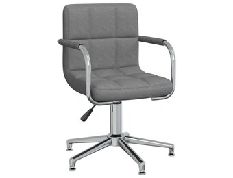 VidaXL Kantoorstoel Draaibaar Stof Lichtgrijs - 35% Korting