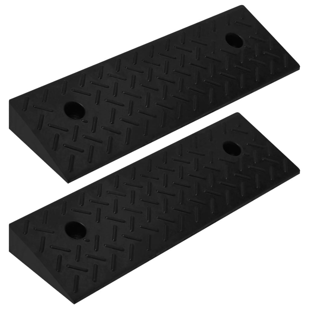 vidaXL Oprijhulpen 2 st. rubber - 50x17,5x5 cm | 35% Korting!
