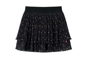 Kinderrokje met Ruches (Maat 128) - Zwart - 35% Korting