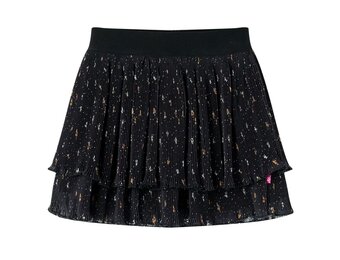 Kinderrokje met Ruches (Maat 128) - Zwart - 35% Korting