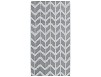 vidaXL Buitenkleed ARAKIL 80x150 cm PP grijs - 35% Korting!