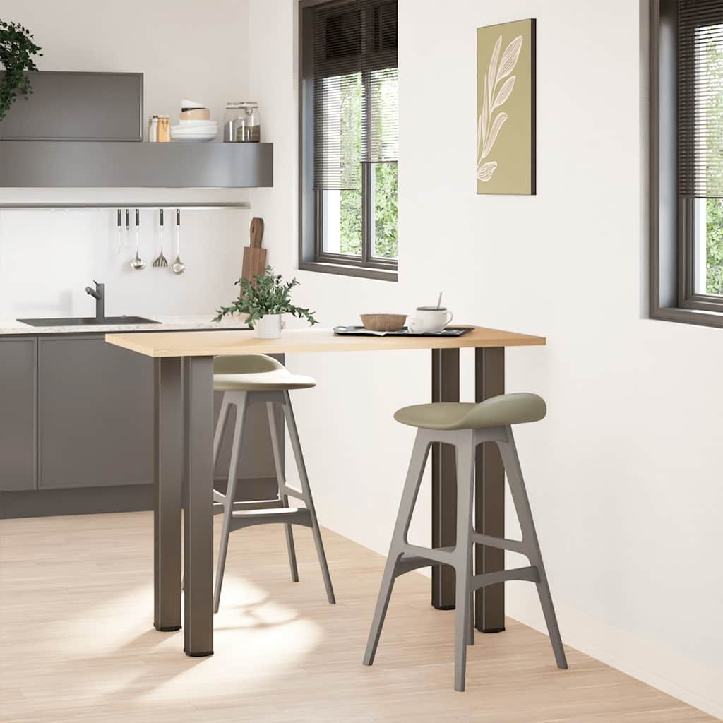 vidaXL Salontafelpoten Staal Naturel 100-102cm - Nu 35% Korting!