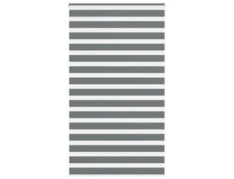 vidaXL Zebra Rolgordijn Donkergrijs | 135x200 cm | 35% Korting