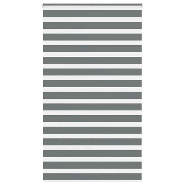 vidaXL Zebra Rolgordijn Donkergrijs | 135x200 cm | 35% Korting