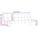 vidaXL Slaapbank Kunstleer Zwart - 35% Korting!