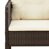vidaXL 5-delige Loungeset Poly Rattan Bruin (62% Korting)