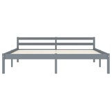 vidaXL Bedframe Grenenhout Grijs 160x200 cm - 30% Korting!