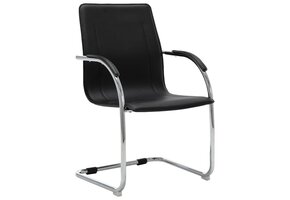 vidaXL Kantoorstoel Kunstleer Zwart - 35% Korting!