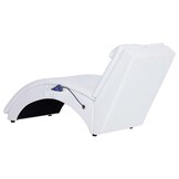 vidaXL Massage Chaise Longue met Kussen - Wit - 55% Korting!