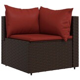 vidaXL Tuinhoekbank Poly Rattan Bruin - 65% Korting!