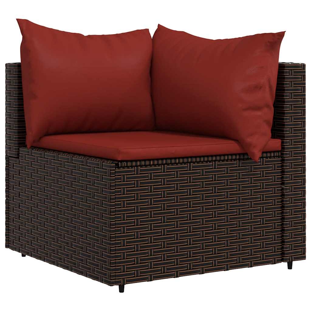 vidaXL Tuinhoekbank Poly Rattan Bruin - 65% Korting!