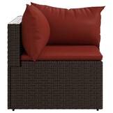 vidaXL Tuinhoekbank Poly Rattan Bruin - 65% Korting!