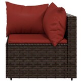 vidaXL Tuinhoekbank Poly Rattan Bruin - 65% Korting!