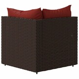 vidaXL Tuinhoekbank Poly Rattan Bruin - 65% Korting!